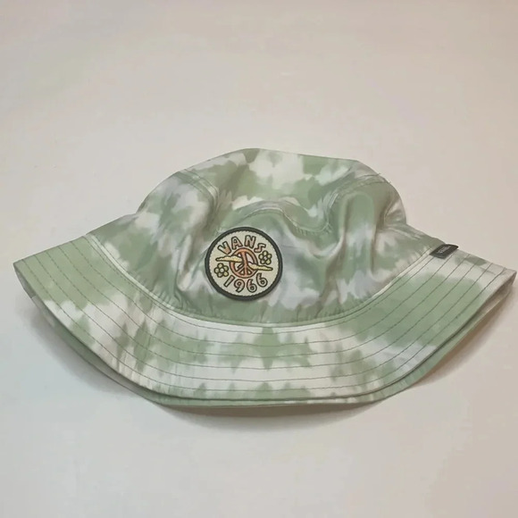 Vans Peace of Mind Embroidered Patch Bucket Hat Green L/XL NWT - Picture 3 of 8